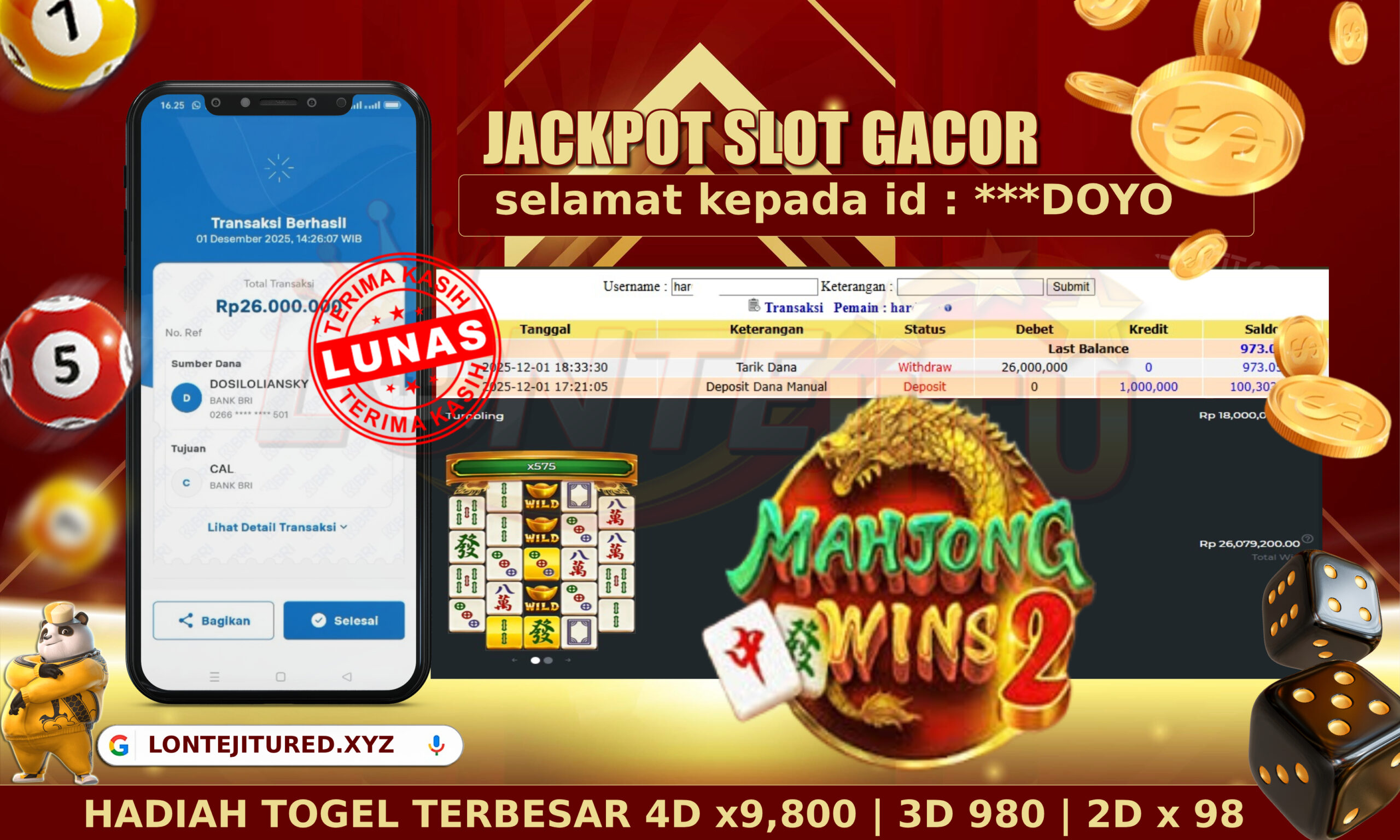 SLOT MAHJONG WINS 2